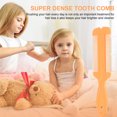 thumbnail image 2 of MasteelfCA 3pcs Double-sided Tooth Lice Combs Portable Hair Scalp Massaging Combs (Orange), 2 of 8