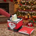 thumbnail image 1 of Feltree Foldable Christmas Storage Stool with Lid - Large Capacity Multi-Purpose Toy Organizer Box for Kids, Holiday Decoration and Gift Storage, 1 of 8