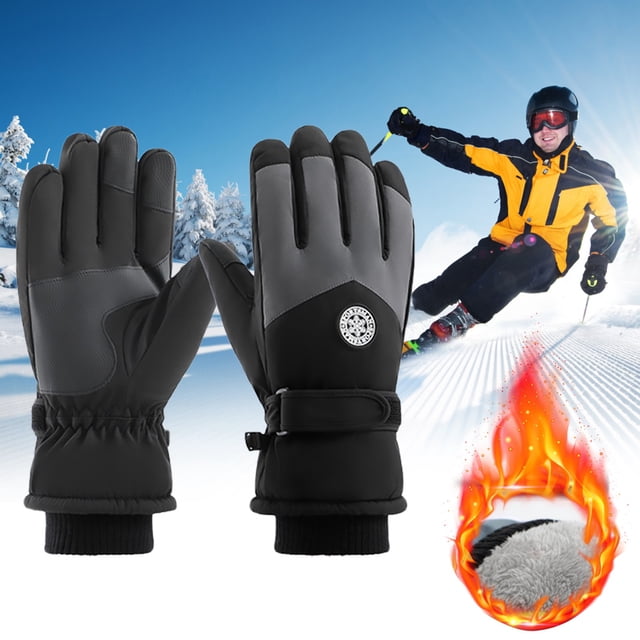 Winter Gloves Women Men Ski Gloves Thermal Warm Windproof Rainproof Cold Proof Ski Riding Warm Gloves Perfect for Cycling Running Hiking Freezer Work and Daily Activities