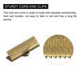 thumbnail image 4 of Unique Bargains 160Pack Ribbon Crimp Clamp Ends 20mm Cord End Clasp for DIY Craft Bronze Tone, 4 of 7