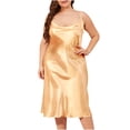 thumbnail image 1 of Timegard Vêtements de Nuit pour Femmes Nuisettes Sans Manches à Col Bénitier Douces à Bretelles Spaghetti Ajustables Robe de Nuit, 1 of 4