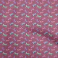 thumbnail image 1 of oneOone Velours Vin Tissu Enfants Léopard Matière de Robe Tissu Imprimé Tissu au Mètre 58 Pouces de Large, 1 of 4