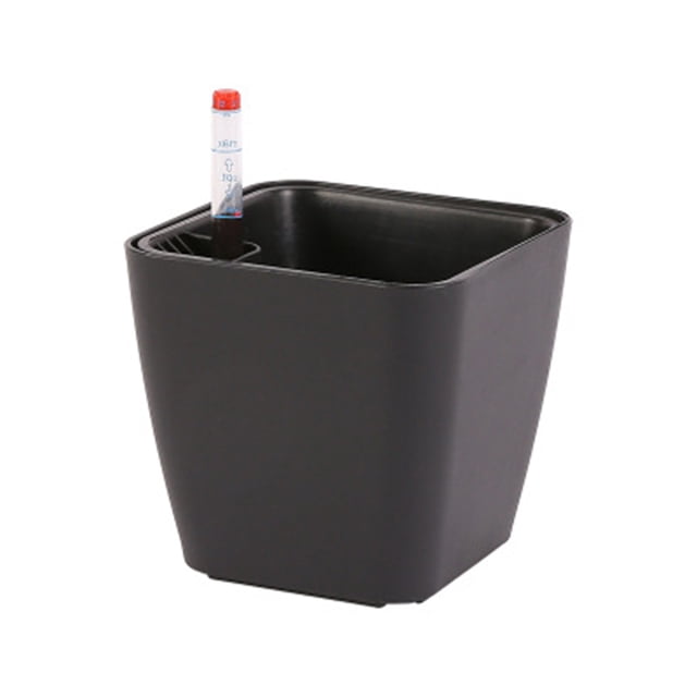 maskred Resin Innovative Bonsai Pot Easy To Maintain And Flowers Herbs And Vegetables Weather-resistant black 14*13 *10.5 2Set