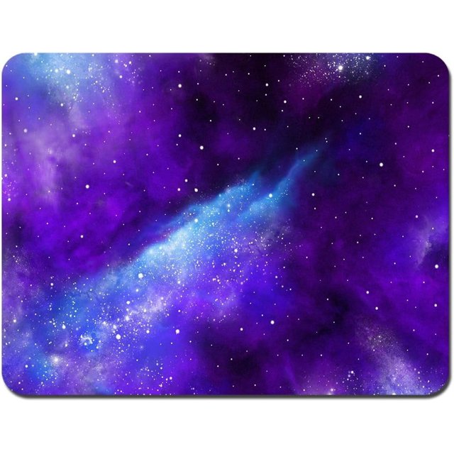 Gaming Mouse Pad NonSlip Rubber Base with Smooth Surface for Precise Control Compact 9.5"x7.9" Size Galaxy Universe Theme Perfect for Laptop and Office Use