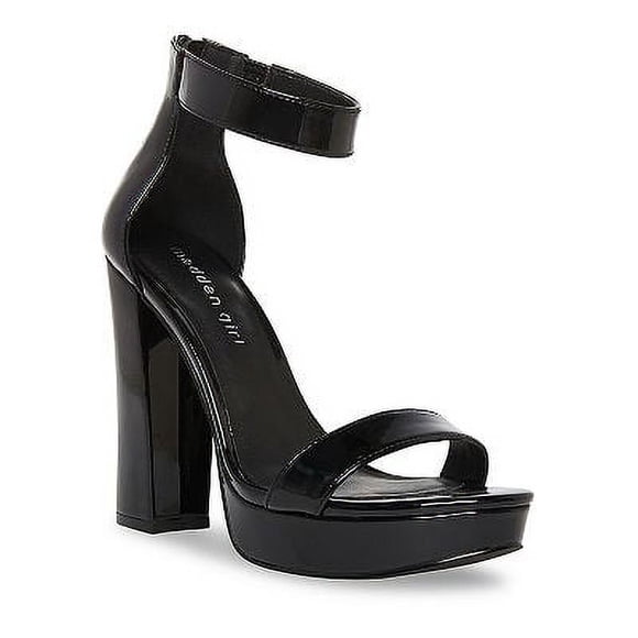 madden girl Siren Women's Platform High block heel Dress Sandals Black 9.5