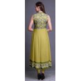 thumbnail image 4 of Bimba Robe Anarkali Jaune Moyenne à Fleurs pour Femmes Kurti Imprimé Ethnique Indien Longue Kurta Robe de Soirée XXX-Large, 4 of 6