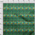 thumbnail image 3 of oneOone Cotton Flex Dark Green Fabric African Aztech Craft Projects Decor Fabric Printed By The Yard 40 Inch Wide, 3 of 4