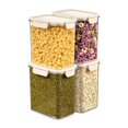 thumbnail image 1 of Sorbus 4-Pack Medium Tall Rectangle Food Storage Containers with Lids, Clear, Stackable, 1 of 8