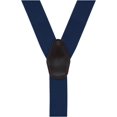 thumbnail image 2 of CTM®  1.375 Inch Wide Solid Color Y-Back Button-End Suspenders (Men's), 2 of 3