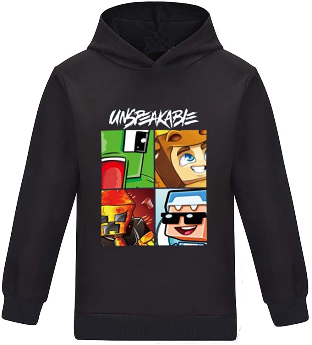 Enfants Unspeakable Drôle YouTube Joueur Chandails à Capuchon pour Garçons et Filles T-Shirts Hauts Hoody T-Shirt