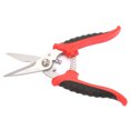 thumbnail image 3 of 180mm Finely Serrated 3CR13 Steel Compact Electrician Scissors Garden Scissors Multifunction Hand Pruners Plastic Scissors, Cuts Wire, Insulation, Soft Cable and More, 3 of 8