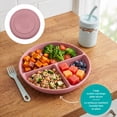 thumbnail image 2 of Melii Silicone Suction Plate Pink 2 Pack, 2 of 6