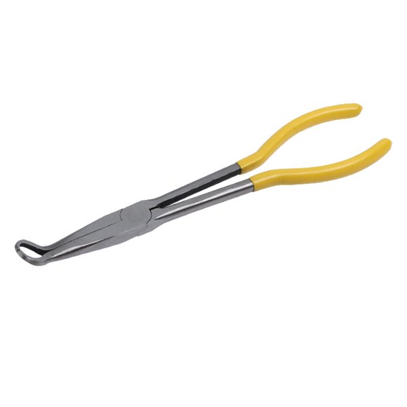 1pc Lengthening Plier Practical Round Type Plier Cable Plier Auto Repair Wire Clamp (Yellow)
