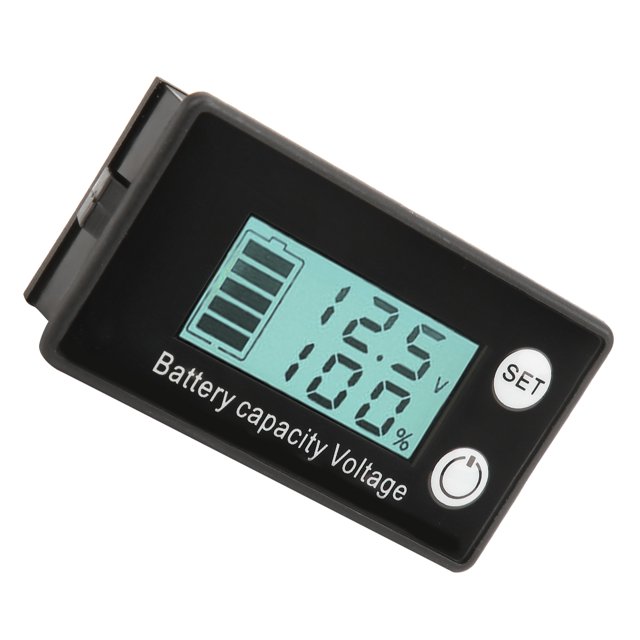 Compteur de Batterie LCD, Matériau ABS, Puce Intelligente, Surveillance en Temps Réel, Connexion Inverse