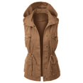 thumbnail image 1 of Kcodviy Gilet à Capuche pour Femmes Veste Manteau Long pour Femmes Gilet Utilitaire Sans Manches pour Manteau Grande Taille pour Femmes, 1 of 4