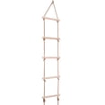thumbnail image 2 of Children's Climbing Ladder, 5 Wooden Rungs, Hanging Ladder, Outdoor Rope Ladder, 2 of 6