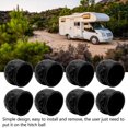 thumbnail image 3 of Trailer Hitch Ball Cover, 8Pcs Truck Tow Ball Cover 50mm Strong Protection Soft Rugged  Tow Bar Ball  For RV, 3 of 8