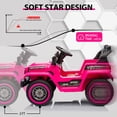 thumbnail image 2 of EDTara 12V Kids Ride On Truck Car, Battery Powered Electric Vehicles with Remote Control, Spring Suspensions, 3 Speeds, LED Lights, Music, MP3, Ride On Toy Car for Children Toddles Boys Girls, 2 of 6