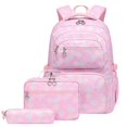 thumbnail image 1 of TIEVOSA Girls' Elementary School Backpack Set – Printed Children's Fatigue Large Capacity 3 Piece Bag Set, 1 of 4