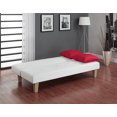 thumbnail image 3 of DHP Aria White Futon Sofa Bed, 3 of 3
