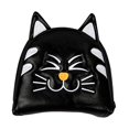 thumbnail image 3 of koolsoo Golf Club Head Covers Mallet Putter Cat Pattern Accessories Putter Cue Headcover Semicircle Black, 3 of 9