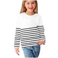 thumbnail image 2 of RXIRUCGD Chemises à Manches Longues pour Filles, Col Rond Mignon, Blouses Décontractées Élégantes, Blanc, Taille : 13 Ans, 2 of 6
