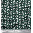 thumbnail image 1 of Soimoi Rayon Fabric Leaves & Floral Block Print Fabric by Yard 42 Inch Wide, 1 of 3