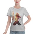 thumbnail image 1 of T-Shirt Basique à Manches Courtes pour Femme une Pièce Ace, 1 of 6