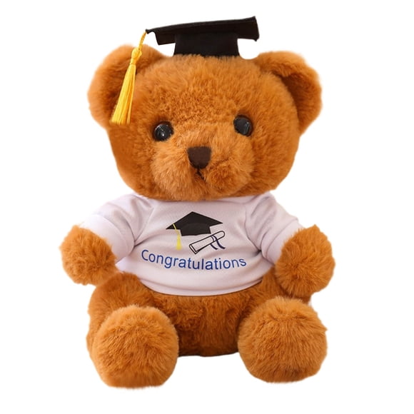Yatlte Graduation Bear, Stuffed Animal Graduation Gift Light Brown Graduation Plush Bear, for Kindergarten Elementary High School College Graduation Party School