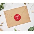 thumbnail image 3 of Darling Souvenir Rond 45 Pcs Autocollants de Vignes de Feuilles Merci Rouge Sceau d'Enveloppe de Mariage - 1,6 Pouces, 3 of 4