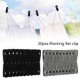 thumbnail image 1 of CNKOO  20PCS Velvet Hanger Clips Strong Finger Flocked Laundry Pegs Non-Slip Removable Flocking Clothes Pins for Flocked Garment Clothes Trouser Hangers, 1 of 5