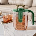 thumbnail image 4 of Cold Kettle With Faucet 1.8L Refrigerator Water Dispenser Filter Fruit Teapot Lemonade Container Large Capacity Plastic Cooler Jug Refrigerator Pitcher Green Color Water Dispenser Jug O-16, 4 of 7