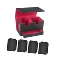 thumbnail image 4 of Tachiuwa Boîte de Jeu de Cartes Protection de Cartes de Baseball Jouet de Cartes de Rassemblement Support de Cartes Robuste Intérieur Rouge, 4 of 9