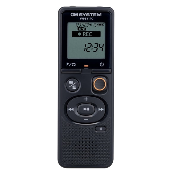 OM SYSTEM Olympus VN-541PC Digital Voice Recorder with one-Touch Recording, Noise-Cancellation Function, 4GB Memory, Four Scenes Recording, Includes a Micro-USB Cable.