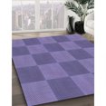 thumbnail image 3 of Ahgly Tapis d'Intérieur Lavable en Machine Carré Transitionnel Violet Pervenche Profond, 6 Pieds Carré, 3 of 7