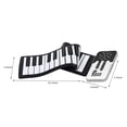 thumbnail image 4 of YIMWNYI Roll Up Piano 49 Keys Portable Soft Keyboard Multi-function Headphone Port Electronic Musical Instrument for Beginners, Travel-Friendly, Educational Toy, Ideal Gift Choice, 4 of 9