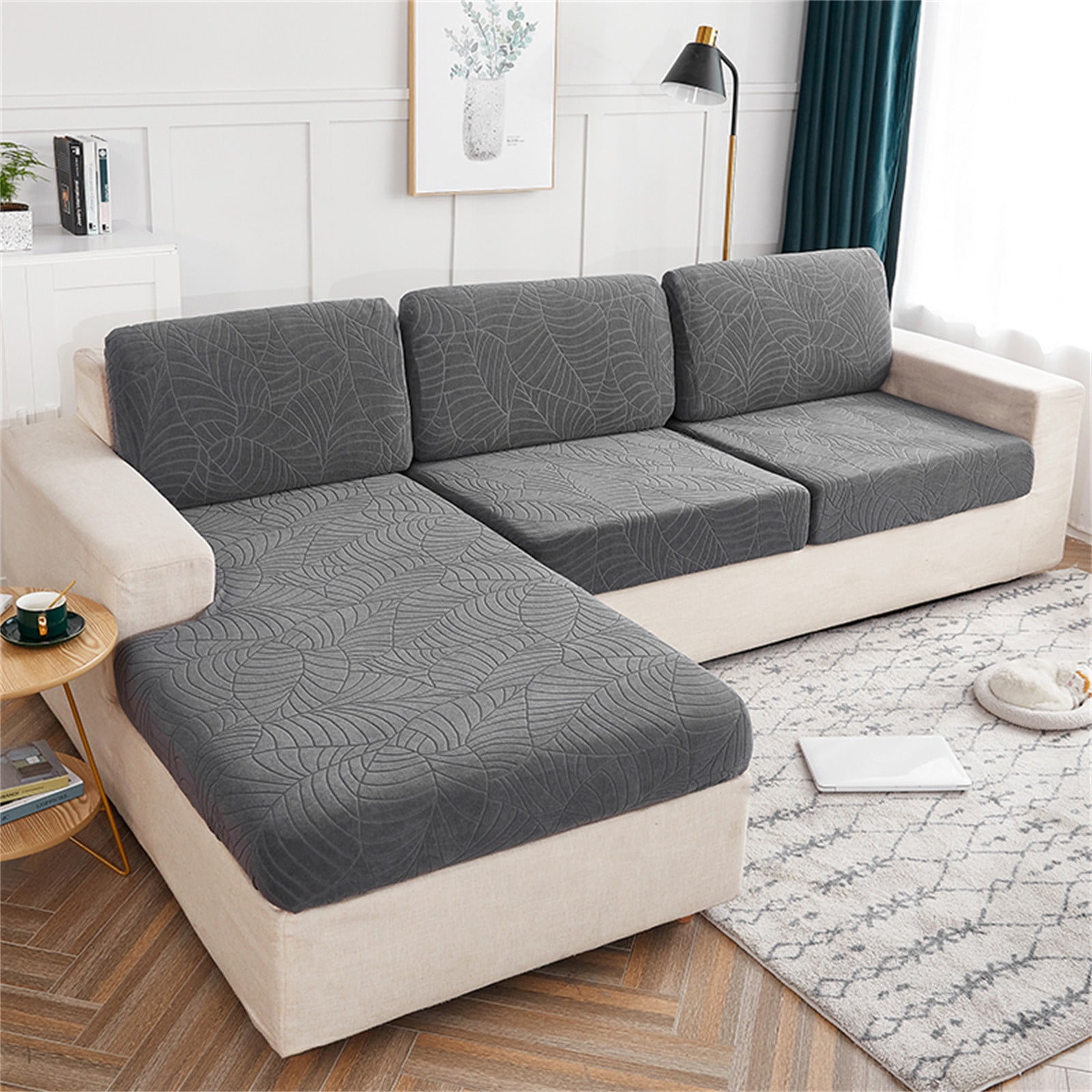 EGNMCR Cushion Sofa Seat Cover Tightly Wrapped Protection Plush Fiber Living Room Sofa cushion