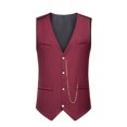 thumbnail image 3 of Qertyioot Independence Day Men Solid Fashion Retro Have Pockets Button V-neck Tanks Tops Blouse, 3 of 9