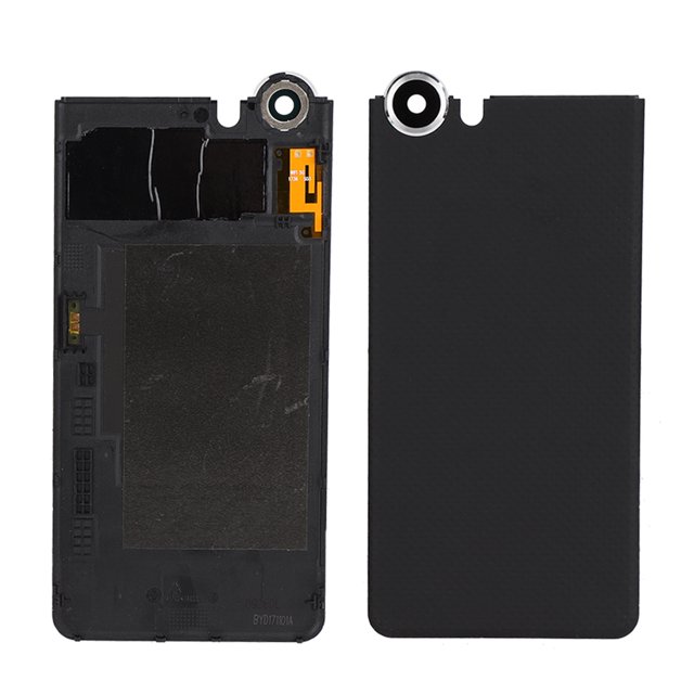 Ymiko KEYone Mobile Phone Back Battery Cover ABS Material Black Silver