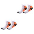 thumbnail image 1 of kurtrusly 1/2/3/5 2 Pcs/ensemble Bas de Compression pour Femmes Performance et Réduire la Fatigue Soulager orange P/M 2 Pcs, 1 of 6