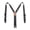 Grey, variant on Perry Suspenders Mens Elastic Hook End 1 1/2 Inch Suspenders - Black, Regular