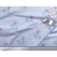 thumbnail image 2 of Soimoi Modal Satin Fabric Leaves & Floral Block Decor Fabric Printed Yard 42 Inch Wide, 2 of 3