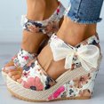 thumbnail image 2 of Chaussures pour Femmes Chaussures Femmes Chaussures Décontractées Mode Femmes Unies Été Sandales à Lacets pour Dames Talon Compensé Chaussures de Plage Décontractées, 2 of 7