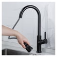 thumbnail image 2 of Kitchen Faucet Black Pull Out Kitchen Tap Brushed Gold Pull Down Kitchen Mixer Rotating Sink Faucet Mixer Tap Brass ,Effortless Installation, 2 of 7