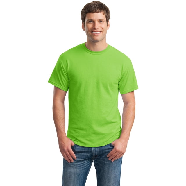 Gildan T-Shirt pour Hommes à Manches Courtes DryBlend 50 Coton/50 Polyester - 8000