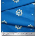 thumbnail image 2 of Soimoi Moss Georgette Fabric Artistic Floral Print Sewing Fabric Yard 42 Inch Wide, 2 of 3