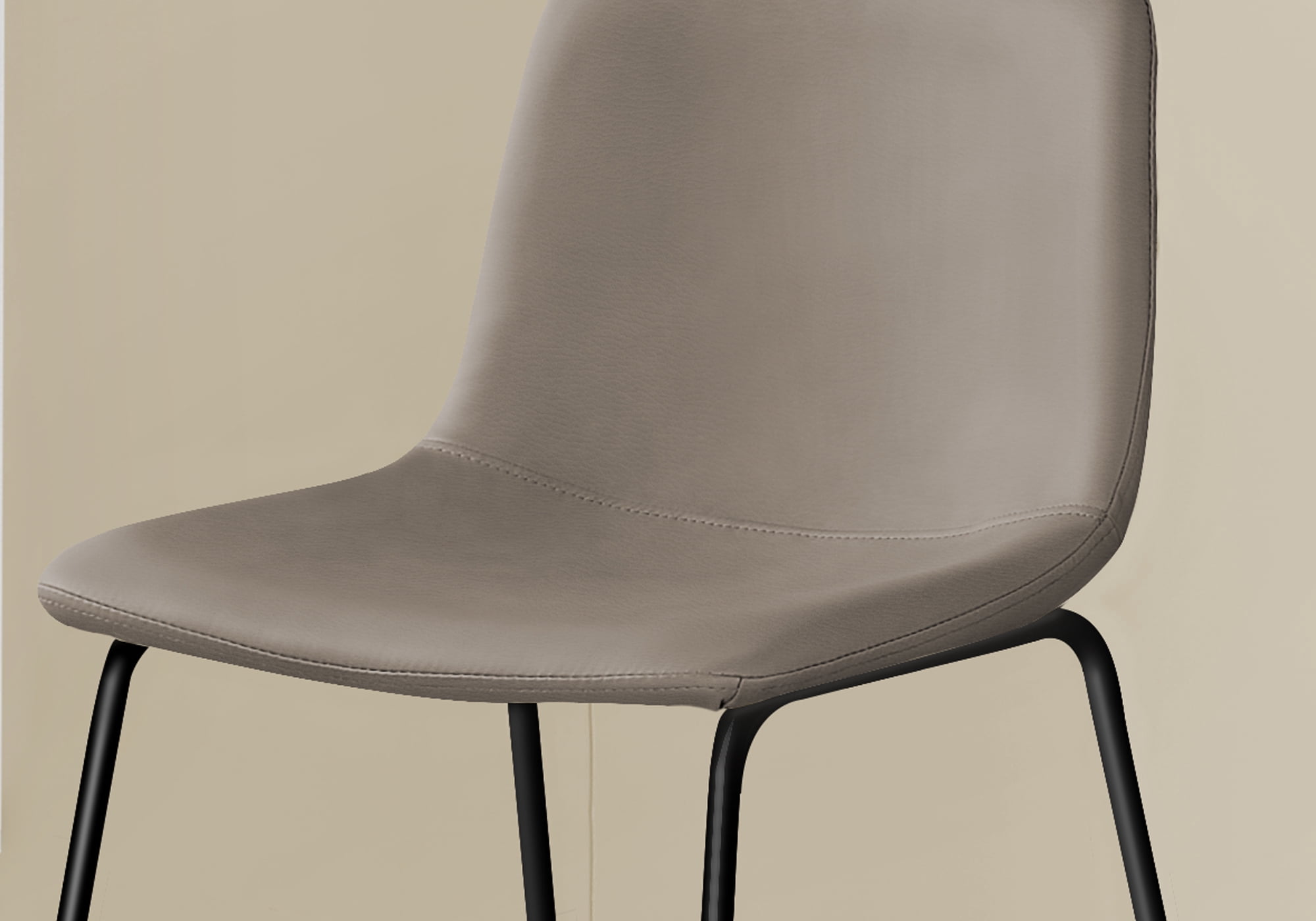 Monarch Specialties Chaise De Bureau, Hauteur Bar, Debout, Bureau, Travail, Pu D'aspect Cuir, Métal, Brun, Noir, Contemporain, Moderne