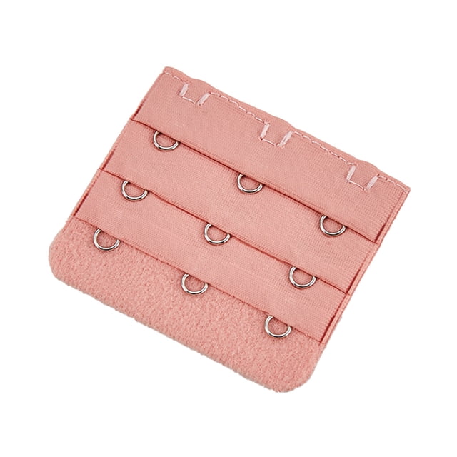 stanreset Extension Strap Bra Extender Buckle 3 Hook Women Accessories Practical Elastic Multicolor Clips Tight 3 Rows Underwear bright pink