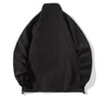 thumbnail image 3 of LSLJS Veste Rigide pour Hommes Vêtements de Sport de Plein Air Trench Col Roulé pour Hommes Veste Décontractée d'Affaires pour Hommes d'Âge Moyen (Noir, m), 3 of 3