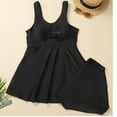 thumbnail image 4 of Womens One Piece Swimsuits, Two Piece Oversized Swimsuits for Women Flowy Ruched Tankini Swim Dress with Bottoms Plus Size Bathing Suits L-5XL Bathing Suits Woman Clearance, 4 of 6